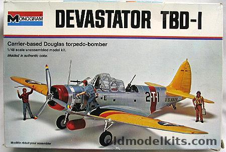Monogram 1/48 Devastator TBD-1 Torpedo Bomber, 7575 plastic model kit